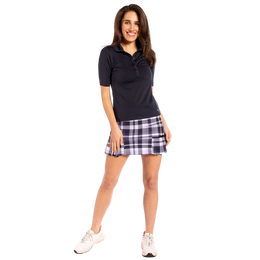 Sail Away Plaid Pleated 18&quot; Skort